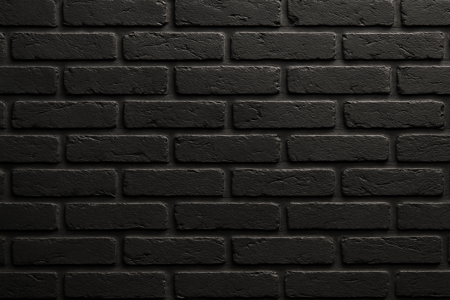 black brick wall